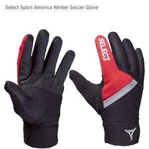 Select sport winter soccer gloves.